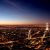 zmierz w Paryu, panorama wieczorna Parya - Noc nadchodzi