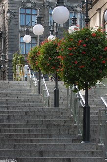 schody na prezydencie, schody w centrum bielska - Schody