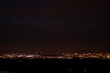 Somerset, miasto noc, krajobrazy nocne - Panorama Bristolu