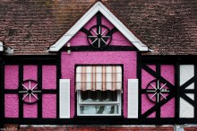 Devizes, Wiltshire, Anglia, angielska Architektura, dom, okno - Rowa Chata