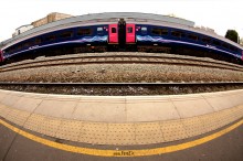komunikacja, stacja kolejowa, pocig, transport,, architektura, peron - Swindon - stacja kolejowa