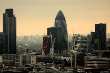 Londyn, nowoczesno , London, nowoczesne budowle, panorama - Architektura Nowoczesna