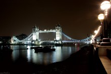 Londyn, zabytki, architektura, London, most, zdjecia nocne Londynu, Tamiza, Tower Bridge - Tower Bridge noc