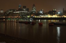 Londyn, zabytki, architektura, London, Tamiza, rzeka, noc, zdjcia nocne, odzie, statki - Tamiza noc