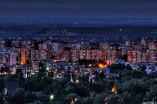 bielsko noc, bajeczna panorama miasta bielsko-biaa - Bajeczne miasto