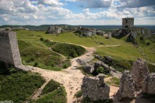 ruiny zamku w Olsztynie - Szlakiem Orlich Gniazd