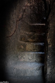 schody na wie zamkow, ruiny - Schody zamkowe