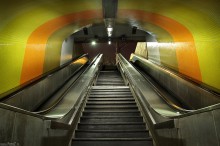 schody metra paryskiego - Wyjcie z metra